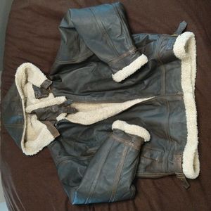 Vintage Leather Bomber Jacket- Wilsons Leather